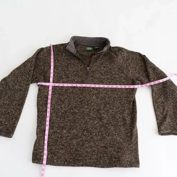 Vintage Stillwater  Supply Co. Brown Half Zip Sweater Size XL - Picture 5 of 13